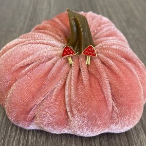 🍄 Cute Red Mushroom Stud Earrings